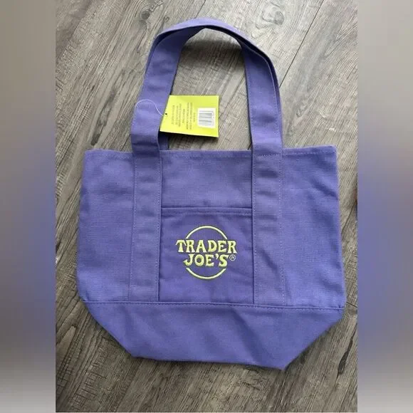 Trader Joe's LOT Of 4 Limited Trader Joe's Mini Halloween Canvas Tote Bag! New! - Picture 5 of 7